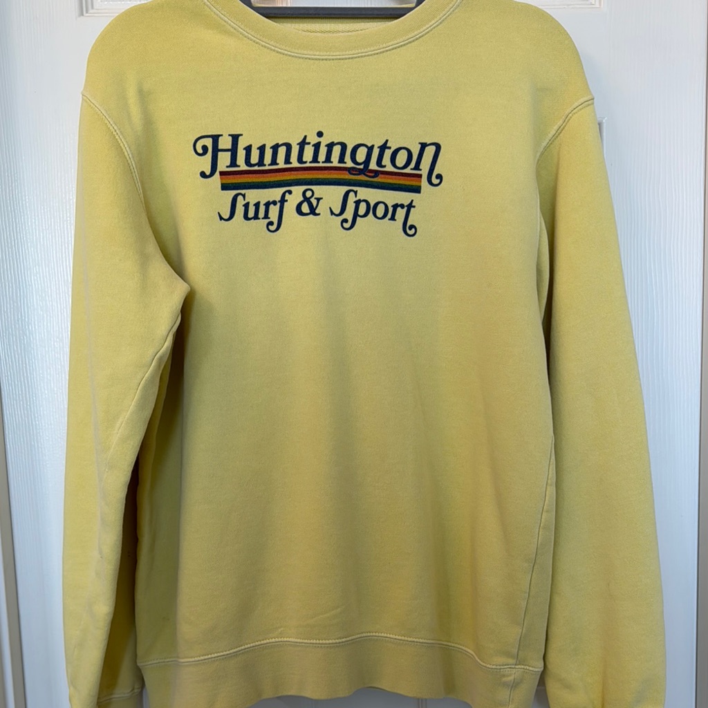 Huntington Surf  Sport Yellow Sweatshirt
